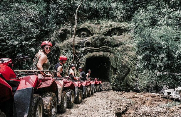 Gorilla Cave ATV Bali Ubud, Monkey Forest, Temple, and Lunch
