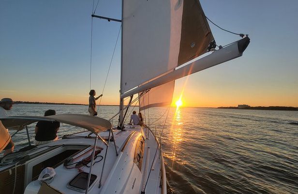 Private Sunset Sail BYOB Dolphin/History Tours on 43ft Mystique