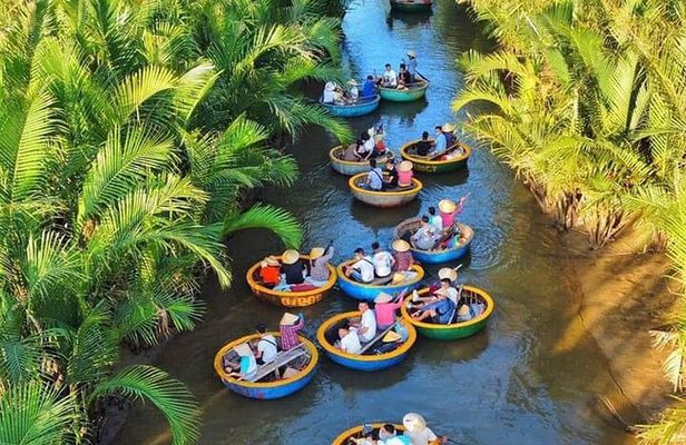 Hoi an Coconut Boat & Hoi an Ancient Town(Option Marble Mountain)