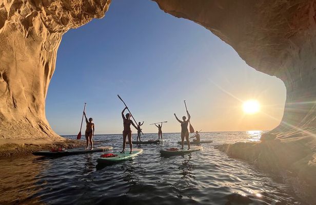 SUP Sunset Paddling to Ta Marija Caves