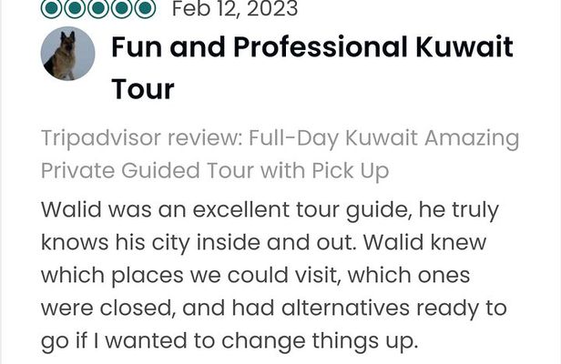 Kuwait: Half Day City Desert Tour Pickup & Dropoff