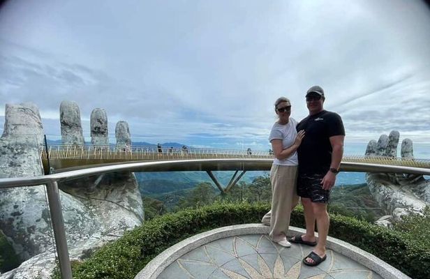 GOLDEN BRIDGE &MARBLE MOUNTAIN-AM PHU CAVE(Hell Cave)Private Tour
