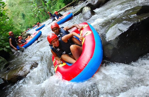 Bali River Tubing Adventure and Kintamani Ubud Waterfall Tour