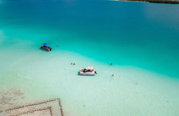 Private Pontoon Tour through the Bacalar Lagoon