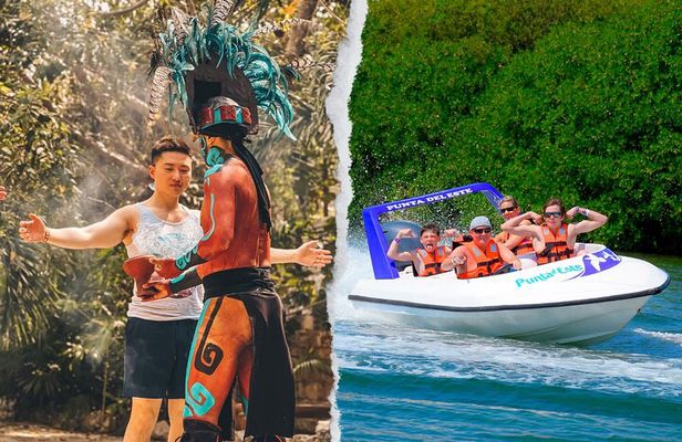 Drive an Speedboat + Mayan Ritual + Food Tasting and More!