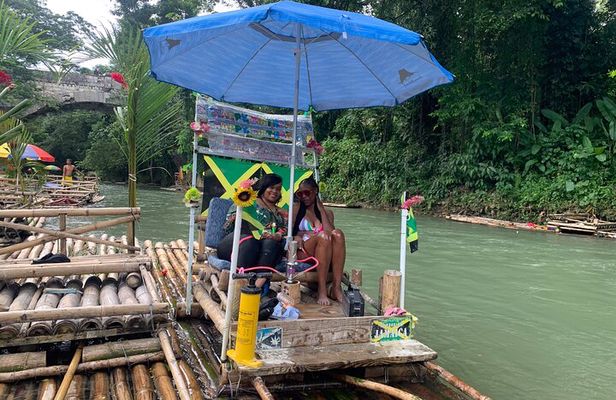 Montego Bay Bamboo River Rafting with Limestone Massage 