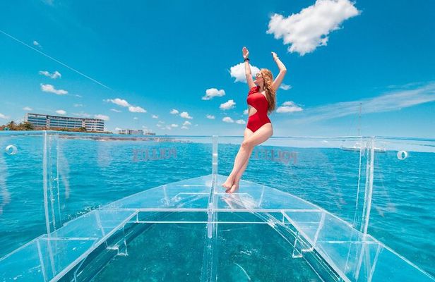 Clear Boat Adventure to Shipwrecks and Snorkel