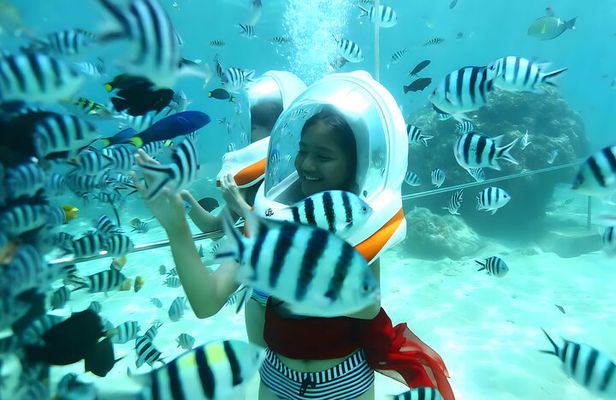 Bali Sea Walking and Uluwatu Sunset Tour with Kecak Dance