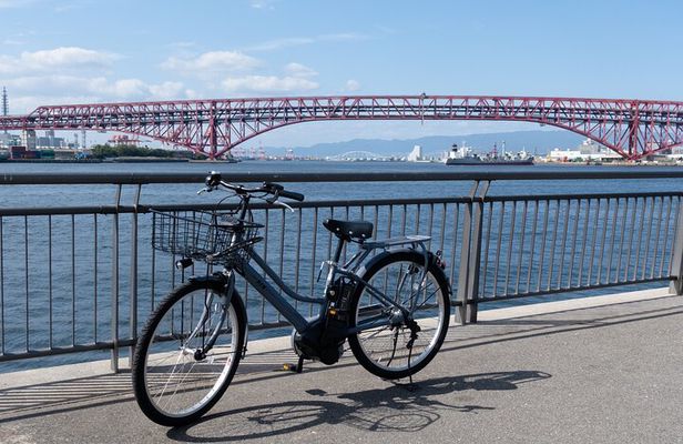 Half day Osaka Bay Area Cycling with E-Assist Bicycle Tour 
