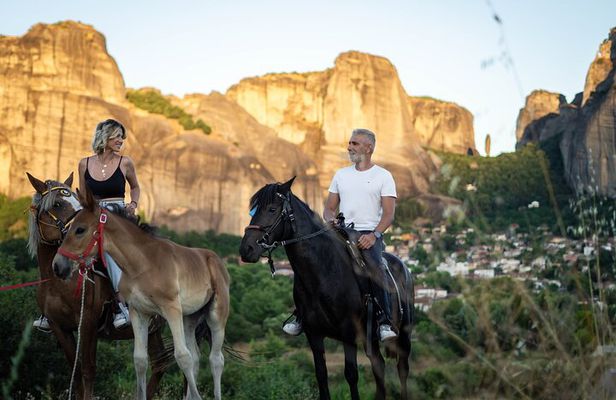 Mystical Sunset Horseback Ride in Meteora: 1-Hour Adventure