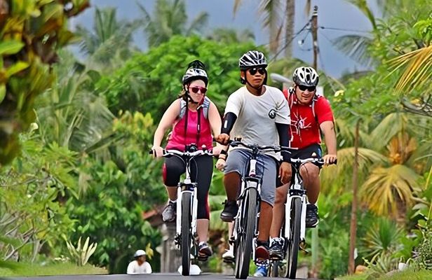 Bali Cycling Adventure and Uluwatu Sunset Tour with Kecak Dance