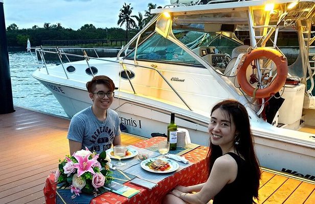 Romantic Private Sunset Dinner Cruise with a 3-course meal