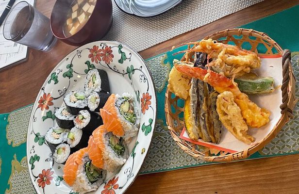Small Group Sushi roll and Tempura Cooking Class in Nakano