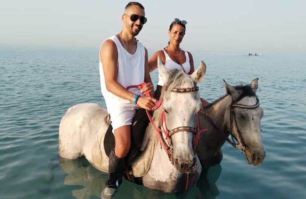 Hurghada: Red Sea & Desert Horse Riding Tour with Swimming