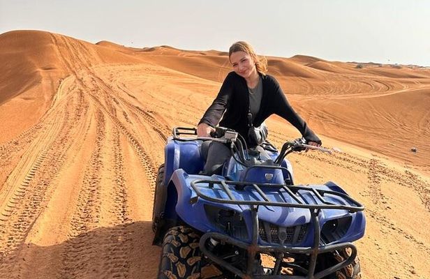 Sand boarding Camel ride and 1 hour ATV in Dubai Lahbab Red Dunes