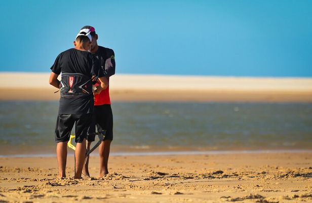 Kitesurfing lessons in the Parnaíba River Delta