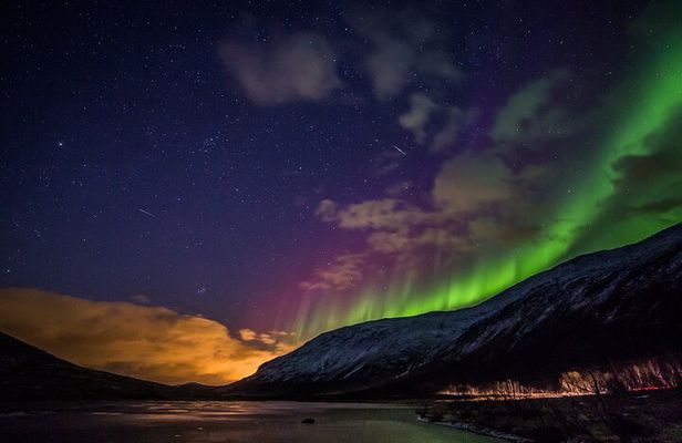 Full Night Magic of the Arctic Lights in Tromso