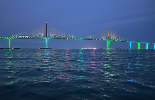 Premiere Private Sunset Cruise With Lights Of The Skyway Bridge