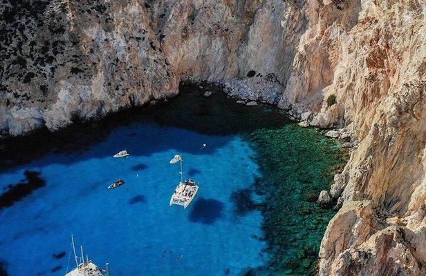 Full Day Tour to Kleftiko, Firlingos and Poliegos Catamaran
