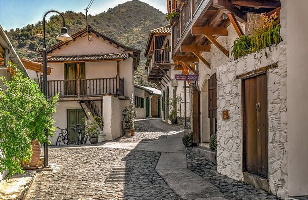 Troodos Mountains Villages with Lampadistis Monastery from Paphos