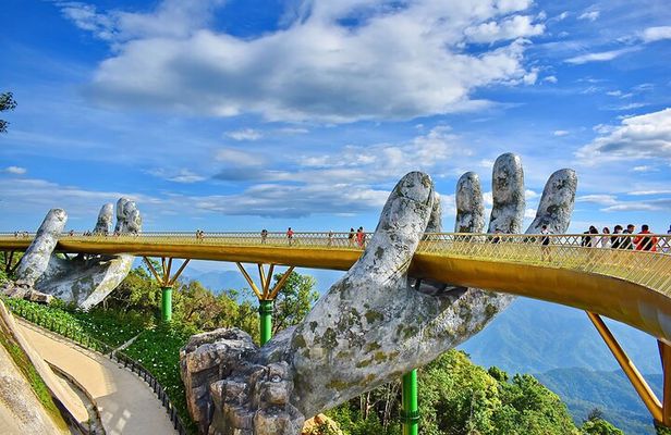 Hue To Hoi An by Private Car via Hai Van Pass, Golden Bridge