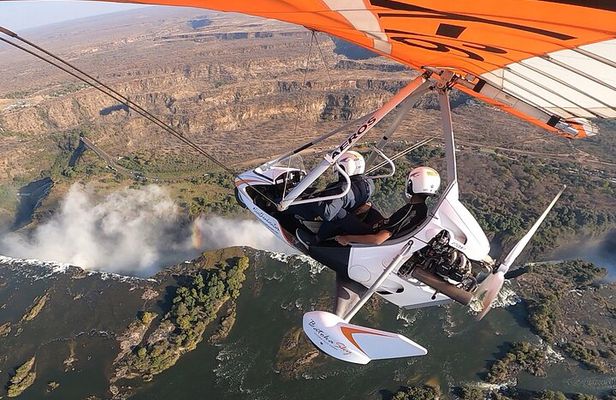 A Microlight Flight- over the Victoria Falls