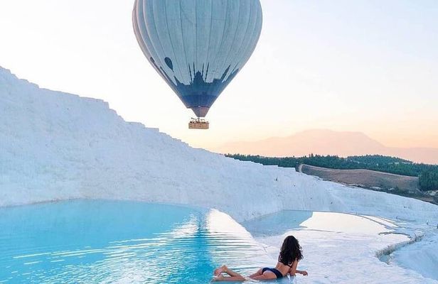 Pamukkale Sunrise Hot Air Balloon Flight with Flight Cerfiticate