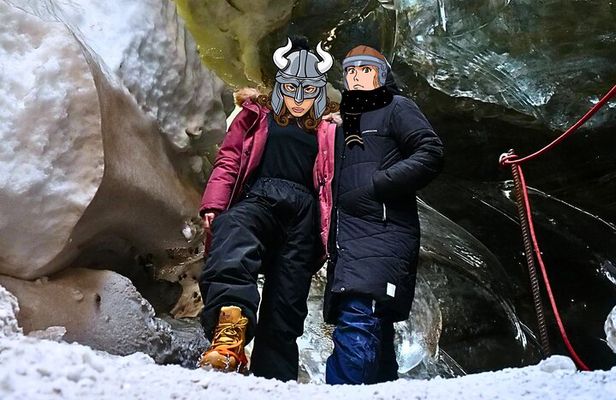 Ice Cave and Glacier Tour in Glacier Monster Truck from Gullfoss