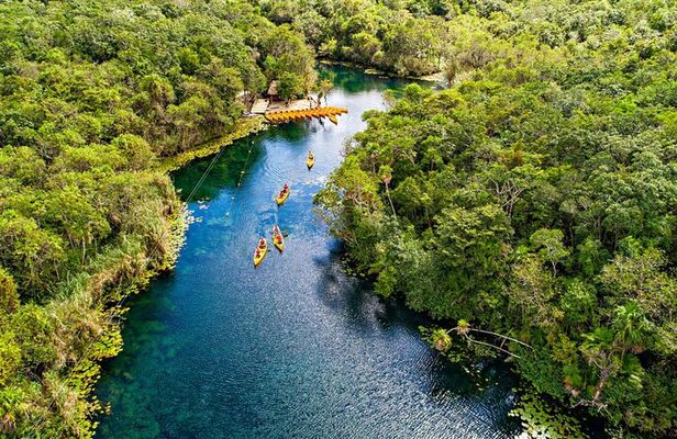 Cenote Tankah and Mayan Village Tour with Zipline, Canoes & Lunch