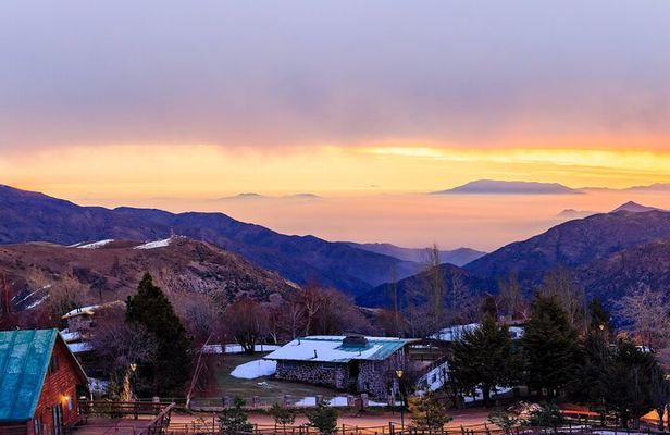 Sunset in the Andes Mountains
