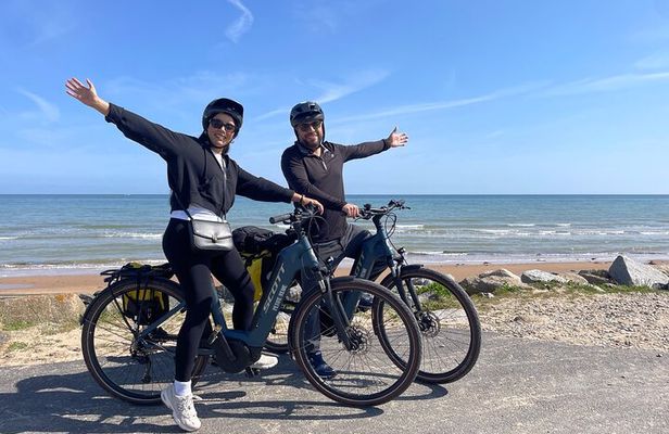 Normandy Guided E-bike tour to Omaha Beach / private tour