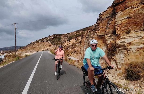 Electric Bike Tour Chora to Homer's Tomp
