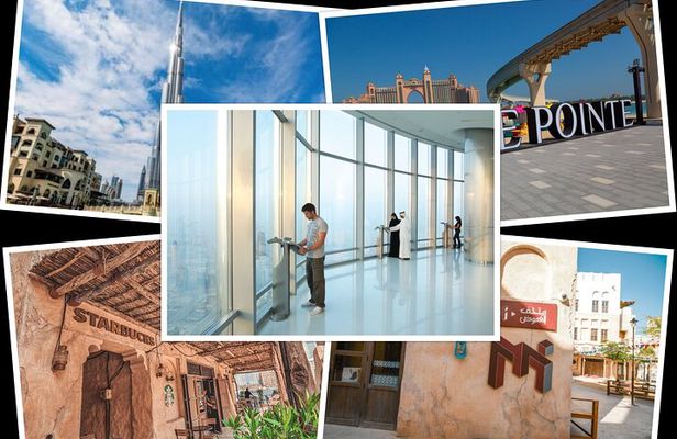Cultural and Modern Dubai Tour: Blue Mosque & Burj Khalifa Visit