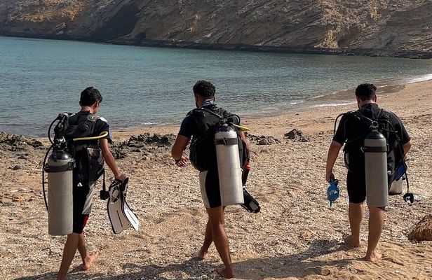 Beach Diving Activity in Oman
