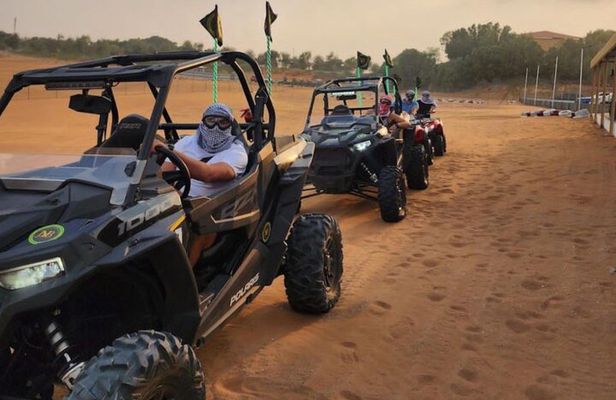 1 Hour Private Self Drive Dune Buggy and Sand boarding in Dubai