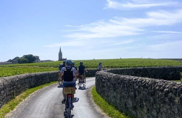 Saint-Emilion Small-Group Electric Bike Wine Tour Tastings & Lunch from Bordeaux