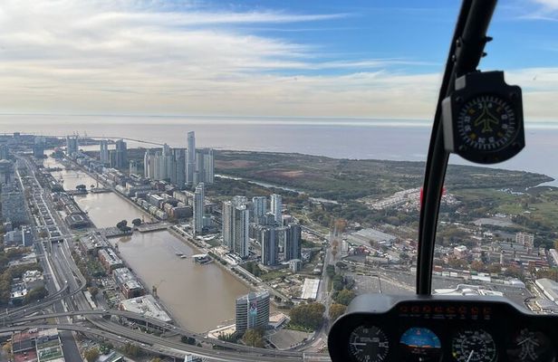 Helitour over the City of Buenos Aires and lunch in the delta