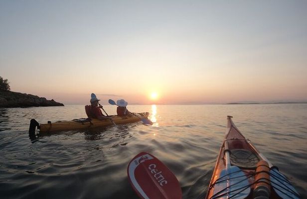 Sunset Sea Kayaking in Athens Riviera