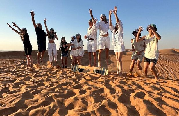 Dubai Red Dune Desert Safari Camel Ride Sandboard & BBQ Dinner