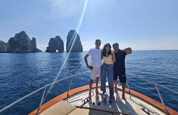From Sorrento: Capri and Blue Grotto Boat Day Tour Max 8 People