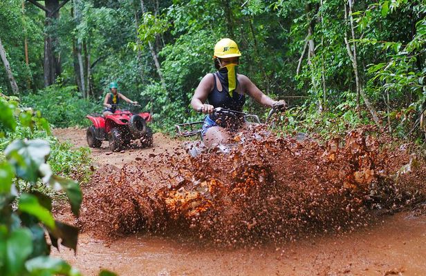ATV and Zipline and Cenote Adventure with food included in Cancun