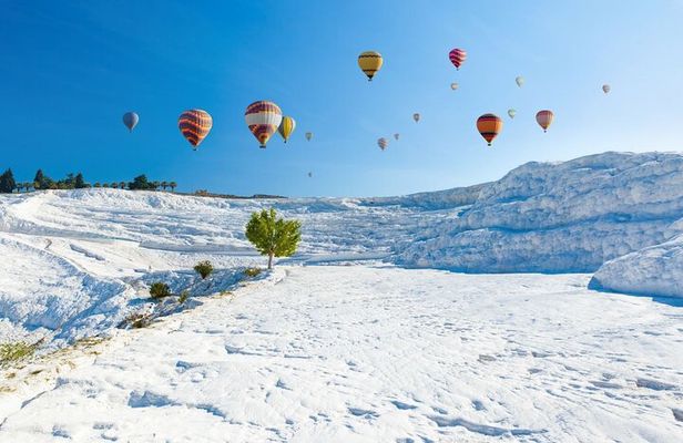 Pamukkale Hot Air Balloon Sunrise Flight, Certificate, Champagne