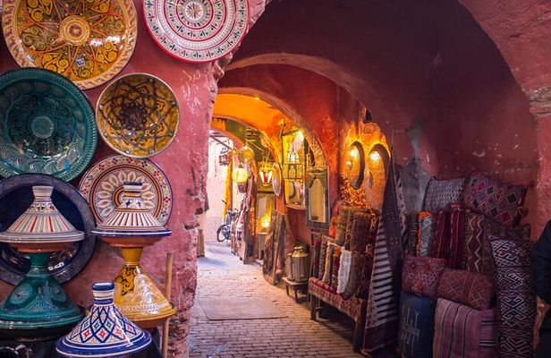 Guided Cultural Tour of Marrakech Medina & Souks – from Agadir -