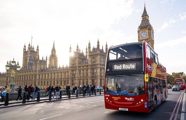 London Tour Hop-on Hop-off Bus with Optional Thames River cruise