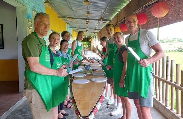 Private Hue Cooking Class Thanh Toan Village with Motorbike Tour