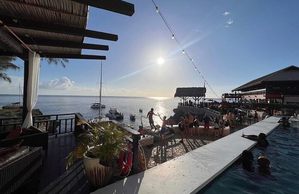 Negril 7 mile Beach, Party Catamaran Cruise and Ricks Cafe Combo