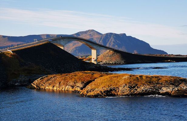 Fishing village Bud and Atlantic Ocean Road in Molde
