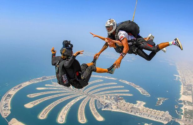Private Skydive at the Palm Dubai Experience with Transfer Option