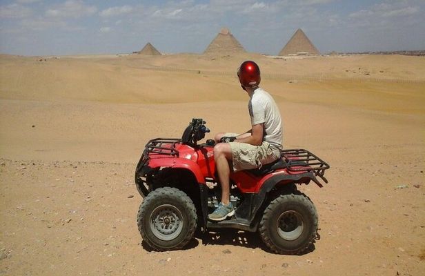 Giza Pyramids private tour, ATV bike, Lunch, Camel ride, shopping