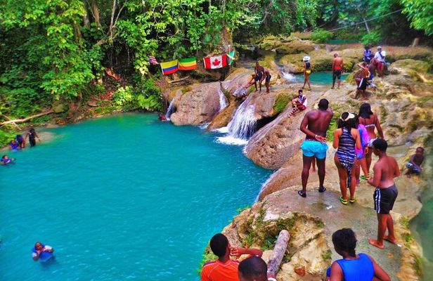 Dunn's River Falls and Blue Hole Adventure from Montego Bay Ja
